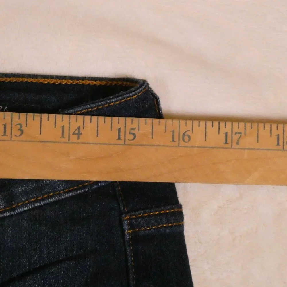 Vigoss Marley Skinny Jeans Size 29 Dark Wash Cropped Mid Rise - Picture 5 of 10
